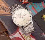Copy Patek Philippe Calatrava Annual Calendar Stainless steel White Watch